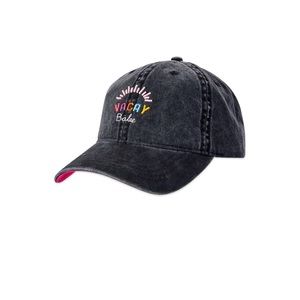 Time And Tru "Vacay Babe" Denim Embroidered Strapback Cap, BRAND NEW
